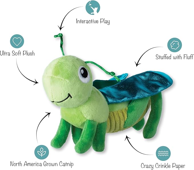 Fringe Studio Plush Cat Toy, Hop On by Kicker, Pet Shop Collection (693010)