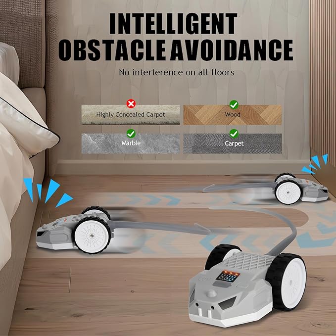 Interactive Cat Toys - Interactive cat Toys for Indoor Cats, Speedy Tail Cat Toy, Remote Control Mouse - Safe and Eco-Friendly, Type-C Charging - Great for Kittens and Adult Cats