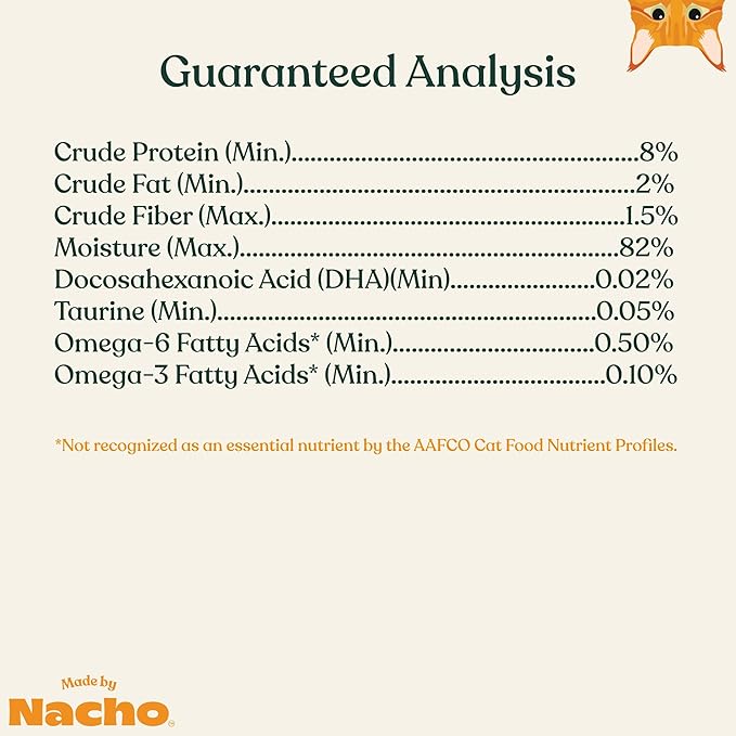 Made by Nacho Wet Cat Food, Cuts in Gravy, Limited Ingredients, Grass-Fed Grain Finished Beef Recipe with Bone Broth for Extra Hydration, (24) 3 oz. Pouches