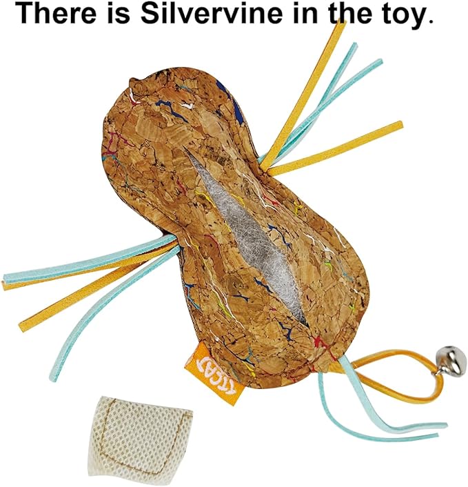 Cat Insect Toy with Catnip Matatabi Silvervine,Cat Chew Toy,Interactive Catch Play Insect Toy for Indoor Cats,Kittens.