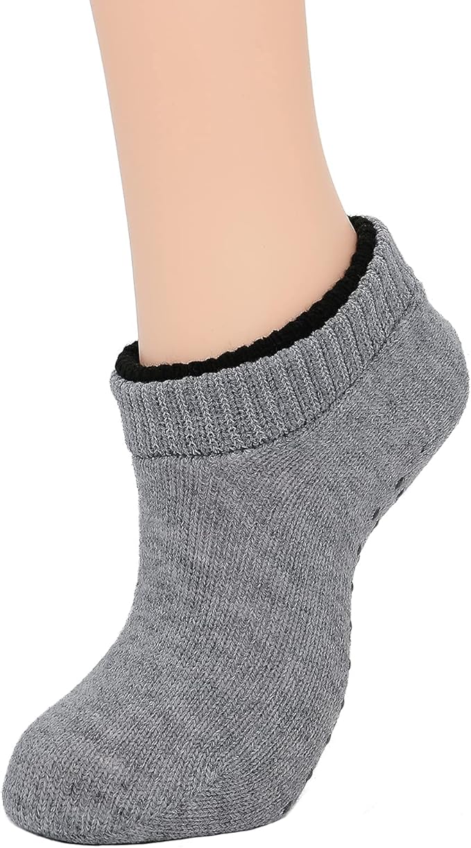 American Trends Fuzzy Socks for Women with Grippers Non Slip Christmas Socks