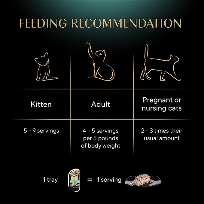 Sheba Perfect Portions Wet Cat Food Cuts in Gravy With Sustainable Tuna, 2.6 oz., Twin-Pack Trays (24 Count, 48 Servings)