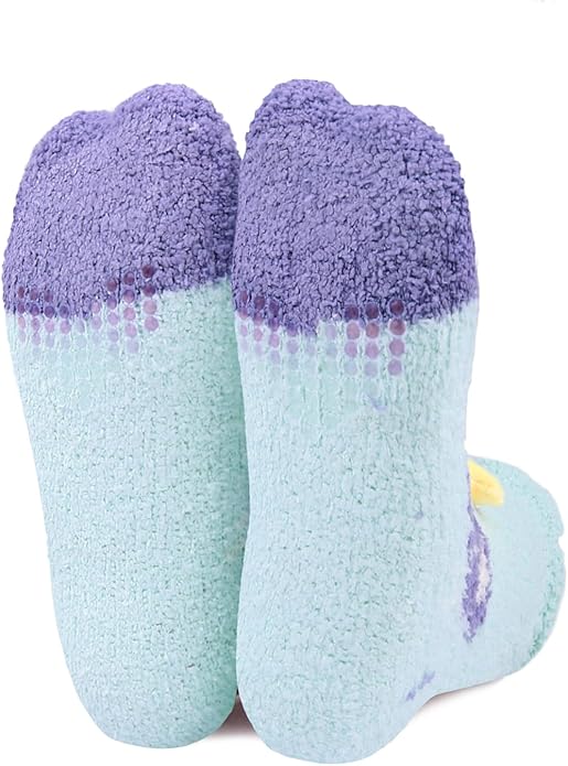 Benefeet Sox Cute Fuzzy Socks for Women Girls Fluffy Warm Cozy Novelty Slipper Socks Funny Animal Plush Sleeping Socks