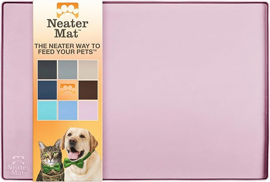 Neater Pet Brands Neater Mat Pet Mats for Food and Water, Dog Bowl Mat Waterproof Silicone, Pet Mat for Dog or Cat, Dog Food Mats for Floors Waterproof, Dog Water Mat & Dog Food Mat with Raised Edge