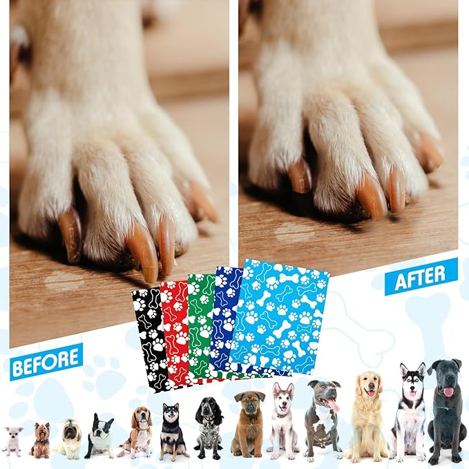 Fulmoon 5 Pcs Dog Scratch Pad Cat Nail File Scratcher Liner Replaceable Sandpaper for Litter Box Furniture Pet Manicure Pedicure Dog Claw Care Replacement Sand Paper 9x11''