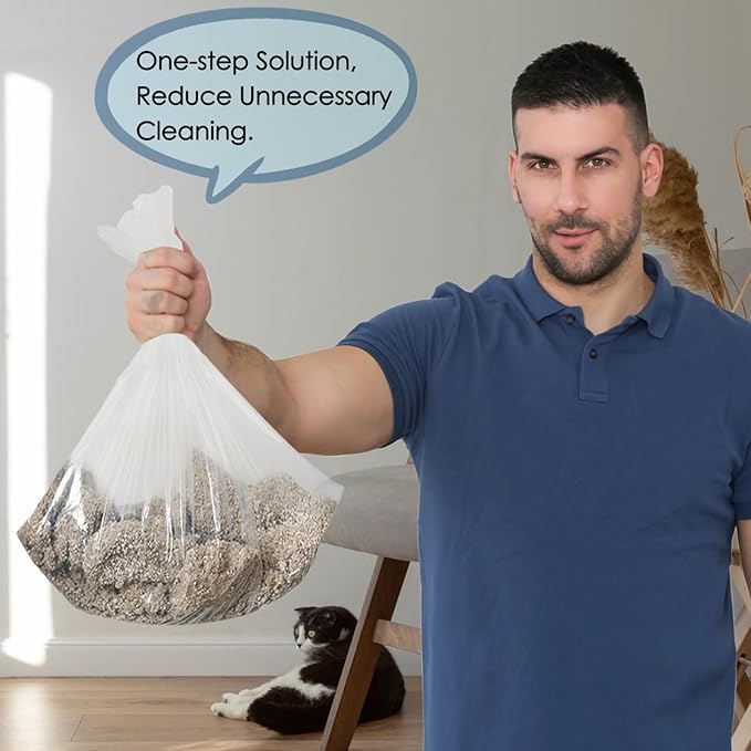 30 Count Cat Litter Box Bags Liners Compatible with Petsafe Self-Cleaning Cat Litter Box,Easy Clean & Replaceable Cat Waste Bag