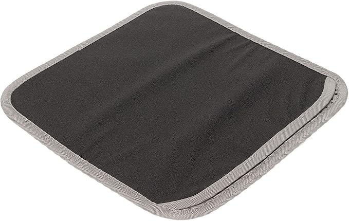 ASHATA Cat Litter Mat, Double Layer Design Urine Proof Trapper Mat for Litter Boxes, Double Layer EVA Litter Trapping Mat for Kitten, Easy to Clean Scatter Control (Grey)
