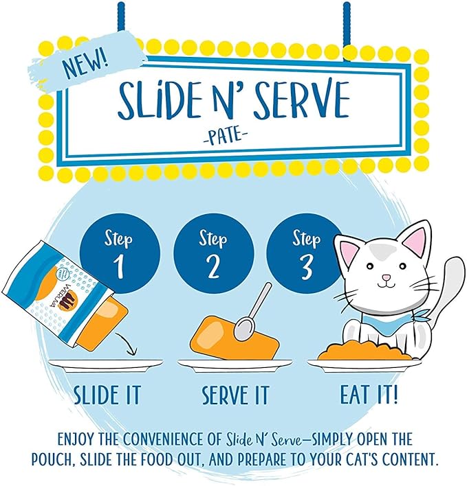 Weruva Wet Cat Food, Jeopurrdy Licious with Chicken Pate, 5.5oz Slide N Serve Pouch, Pack of 12