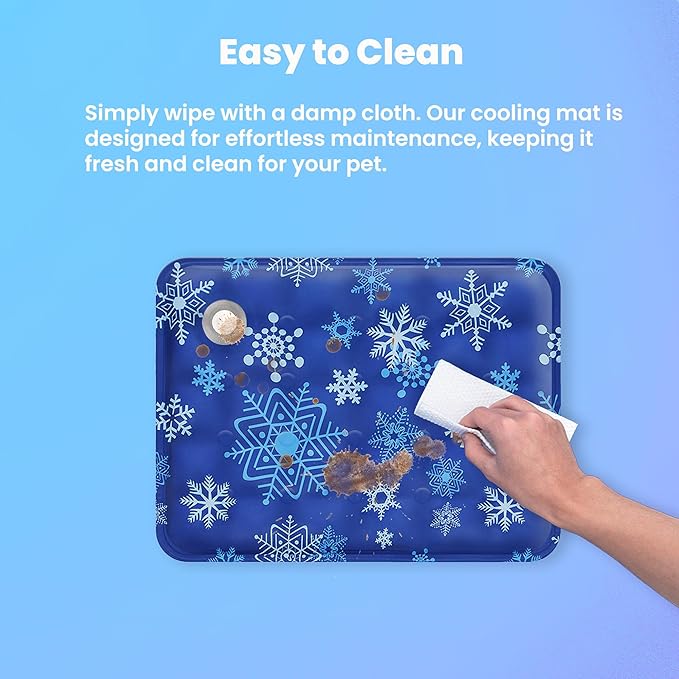 Portable Cooling Ma for Dogs and Cats by CuddlePawPaw - Foldable, Water-Filled Gel Technology, Easy to Clean, Durable and Leak-Proof, Perfect for Indoor and Outdoor Use (24x36)