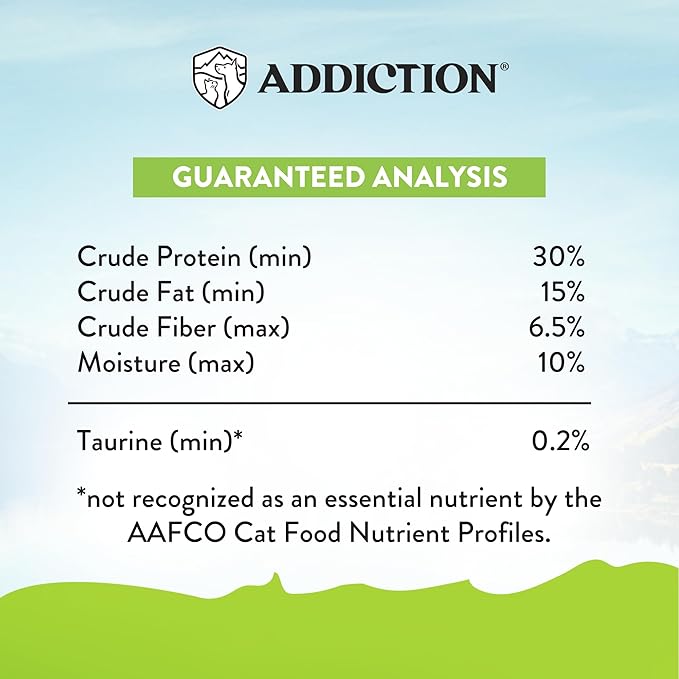 Addiction Viva Venison Cat Grain Free Dry Cat Food Complete Balanced Recipe for Healthy Digestion Crafted in New Zealand 4lb - 4 Packs