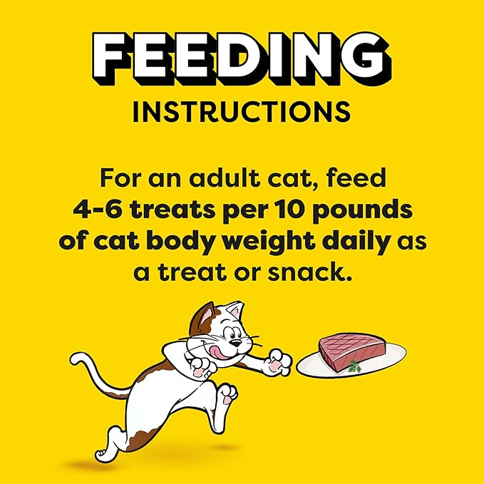 Temptations Tender Fills Seared Tuna Flavor Crunchy and Soft Adult Cat Treats, 4.6 oz. Pouch (Pack of 10)