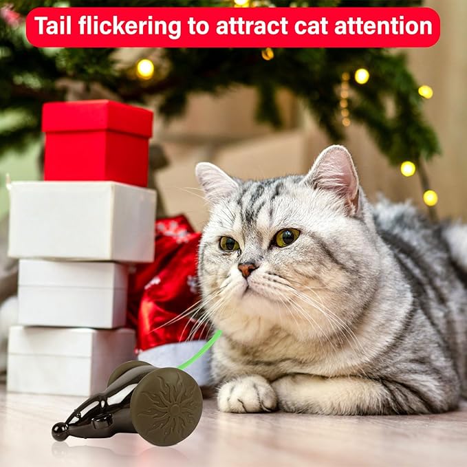 Automatic Cat Mouse Toy,Interactive Cat Toys for Indoor Cats,Smart Sensing Moving Electric Cat Toys,Kitten Toys,USB Rechargeable