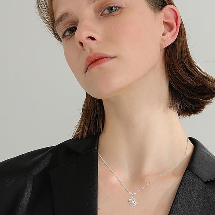 Animal Necklace for Women Girls 925 Sterling Silver Cat/Dog/Monkey/Sloth Pendant Necklace Cute Animal Jewelry Gift for Women Girls