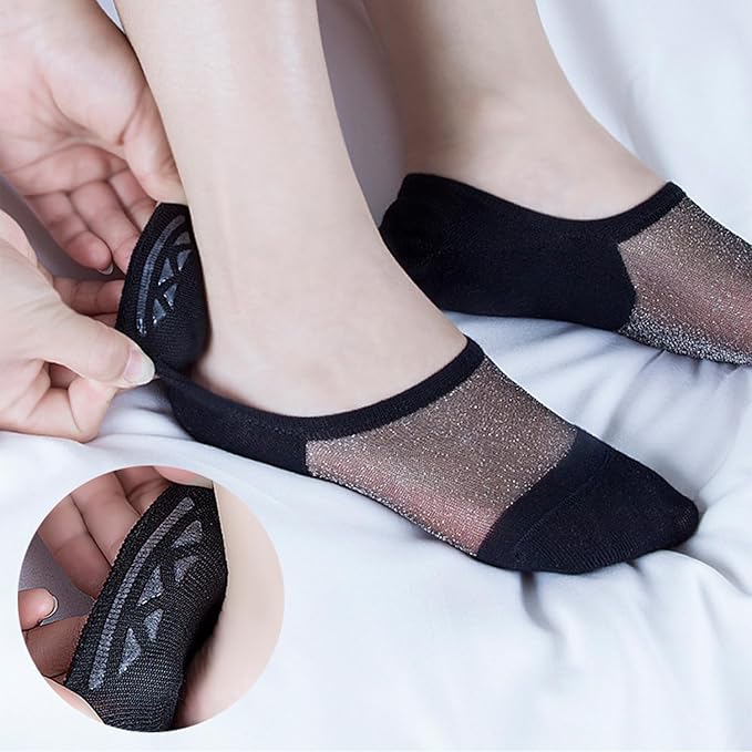 Benefeet Sox Sheer No Show Socks Women Girls Cute Thin Mesh Low Cut Liner Socks for Loafers Boat Shoes