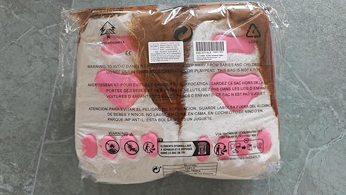 Animal Fuzzy Slippers Bear Cat Wolf Dog Fox Fursuit Feet Paw Claw Shoes Furry Boots Costume Accessories for Adult Kids