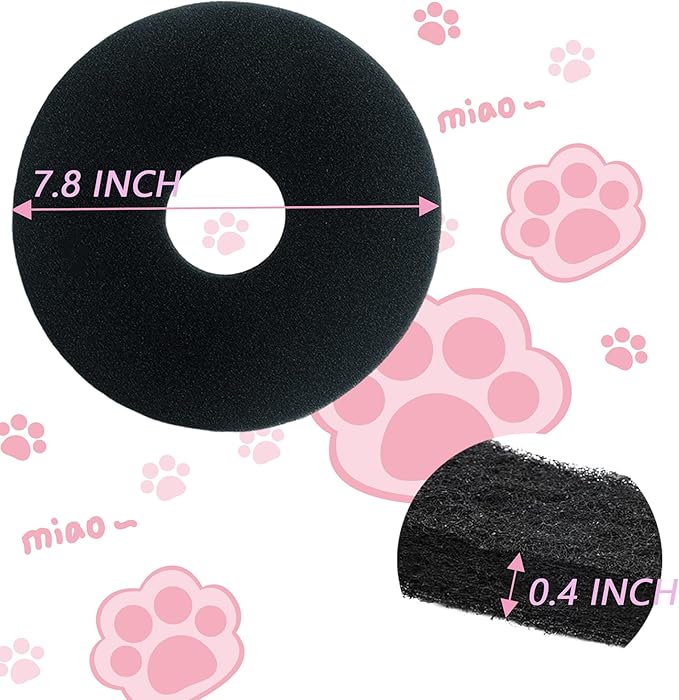 8 Pack Carbon Filters Compatible with Hidden Litter Box, Activated Carbon Filters Fit for Hidden Cat Litter Planters, Eliminate Odor and Controls Moisture on Pet's Body Keep Home Fresh