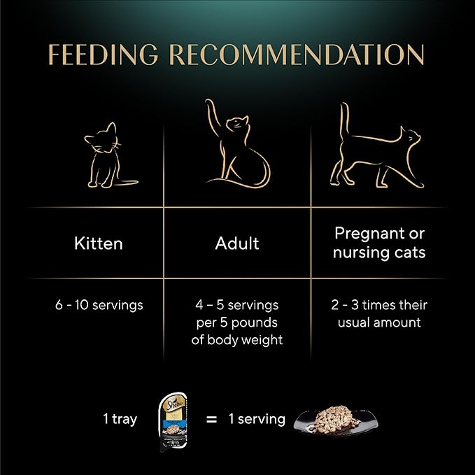 Sheba Perfect Portions Wet Cat Food Cuts in Gravy Tender Trout Entree, 2.6 oz., Twin-Pack Trays (24 Count, 48 Servings)