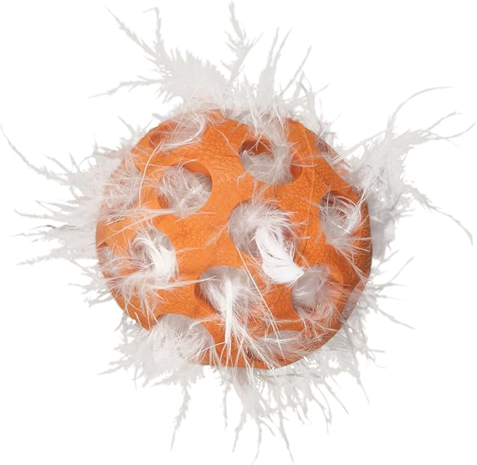 JW Pet Company Cataction Feather Ball, Cat Toy