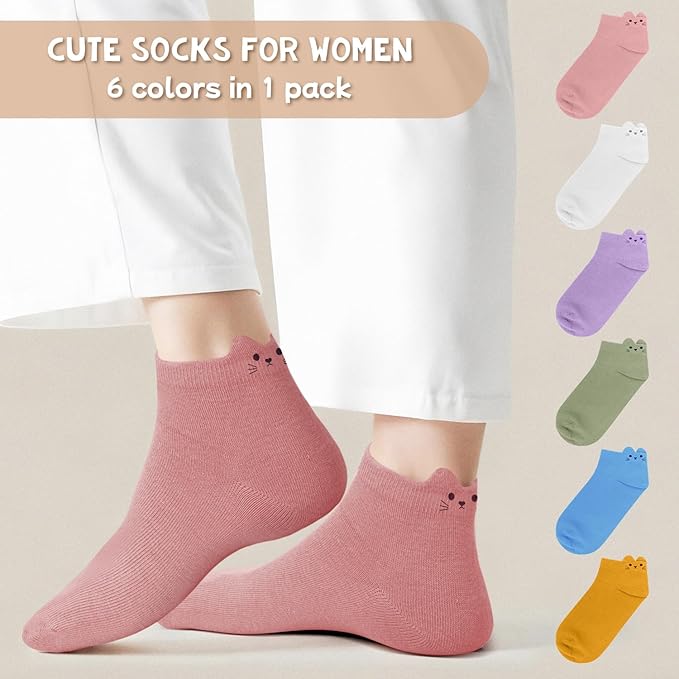 AGRIMONY Women's Cat Socks Cute Animal Socks Dog Valentines Easter Fun Gifts for Women