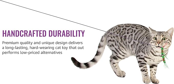 RompiCatz Critter Collector Series Teaser String and Interactive Cat Toy Attachment, Cattipeed