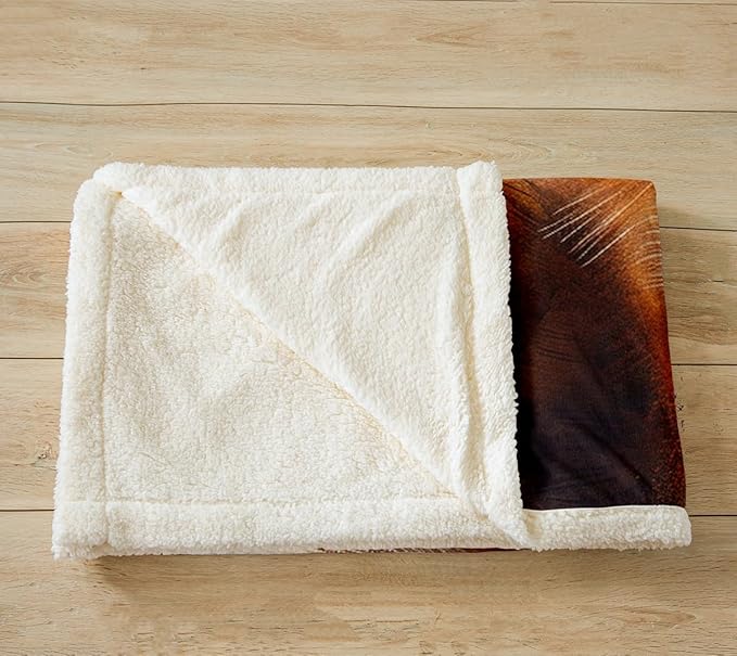 Wild Fox Sherpa Blanket Cartoon Fox Fleece Throw Blanket for Sofa Couch Bed Decor 3D Animal Theme Plush Blanket Woodland Fox Fuzzy Blanket Twin 60x80 Inch