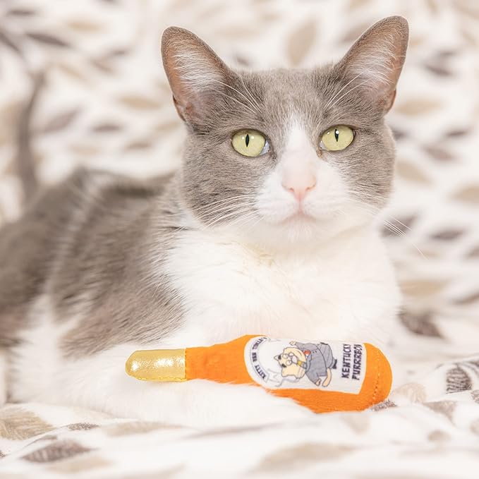 Huxley & Ket Plush Cat Toy | Kitty Van Tinkles | Nappy Hour Strong Catnip Filled Cat Toy | Plush Interactive Kitten and Cat Toy with Catnip and Crinkle | Kittybelles