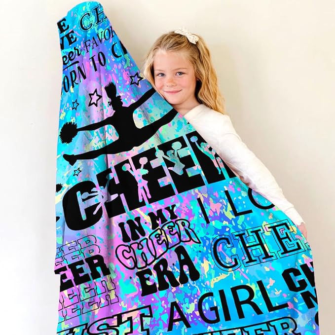 Cheerleader Gifts Blanket for Girls Teens Cheer Blankets for Girls Cheerleading Throw Blanket Cheer Gifts Stuff 50"X40"