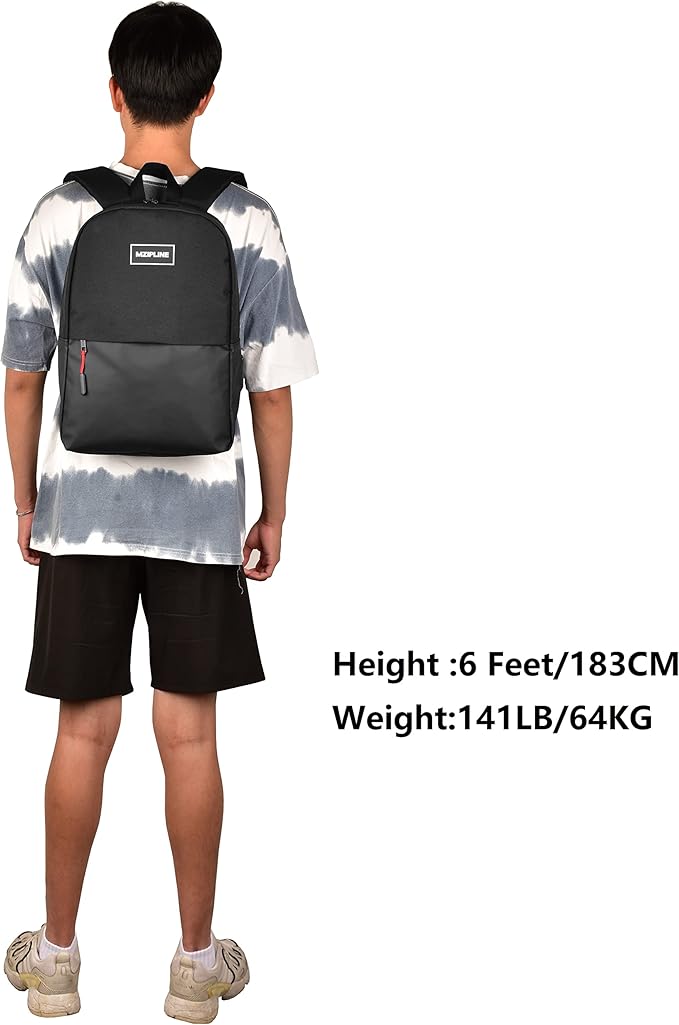 Backpack Bag-Smell Proof-Classics Casual Travel Daypack Travel bags for College Student Men & Women Work (Black/Black)