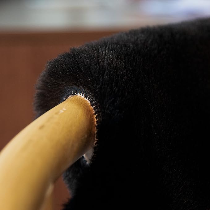 Black Shag Washable Fluffy Fur Area Rugs for Bedroom Living Room Faux Rabbit Fur Nursery Rug Runners 2x6 Cute Room Décor