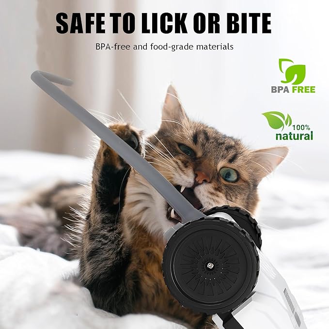 Interactive Cat Toys - Interactive Cat Toys for Indoor Cats, Speedy Tail Cat Toy, Remote Control Mouse - Safe and Eco-Friendly, Type-C Charging - Great for Kittens and Adult Cats