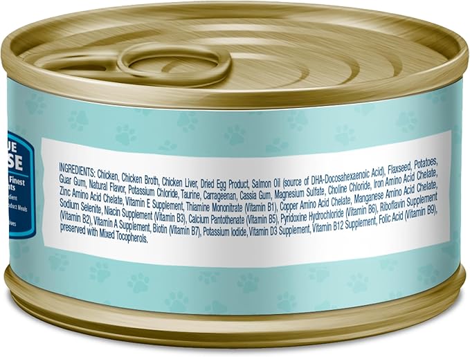 Blue Buffalo Baby Blue Natural Grain-Free Wet Food for Kittens, Healthy Growth Formula with DHA, High-Protein Chicken Paté, 3 oz Can