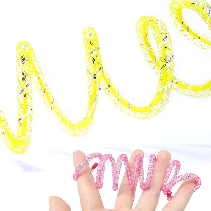 Honbay 4PCS Random Color Cat Spring Toy Stretchable Coil Pet Play Toy