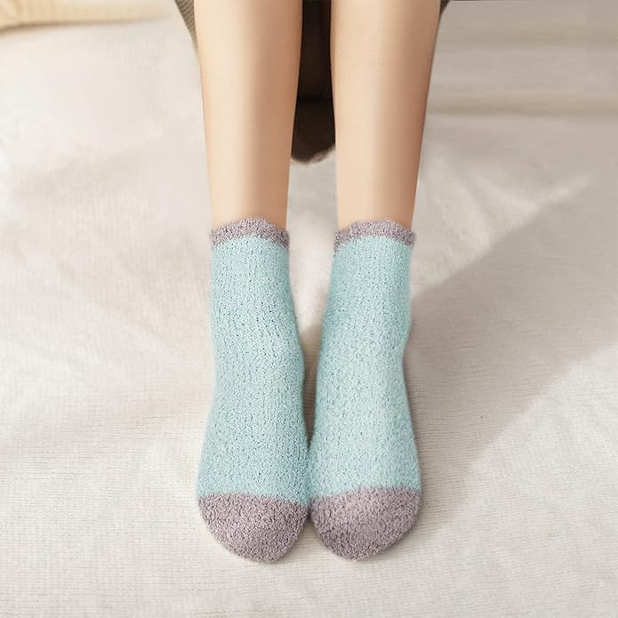 Benefeet Sox Cute Animal Fuzzy Socks for Women Girls Funny 3D Animal Cozy Socks Fluffy Slipper Socks Plush Comfy Soft Socks