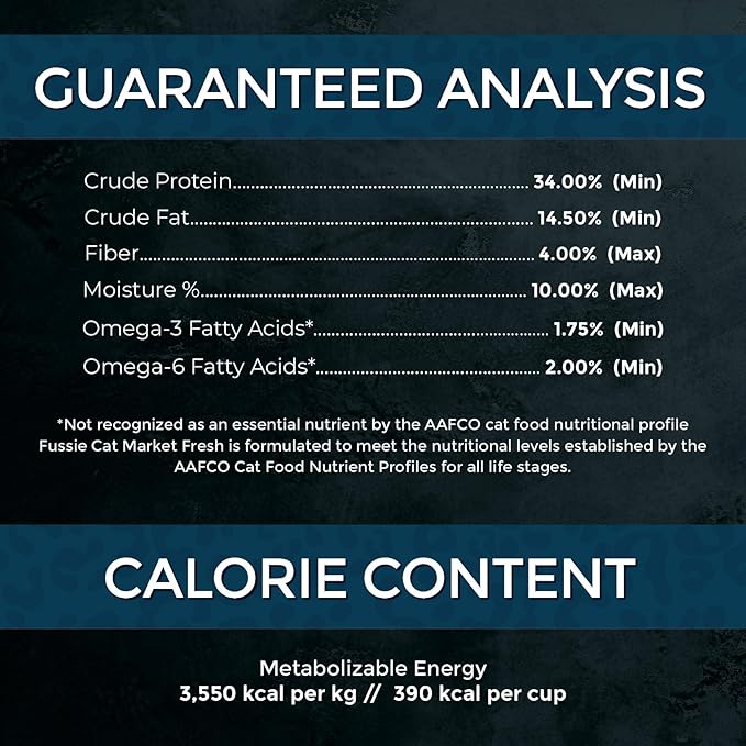 Fussie Cat Market Fresh Salmon Recipe,Dry Cat Food, 10lb Bag