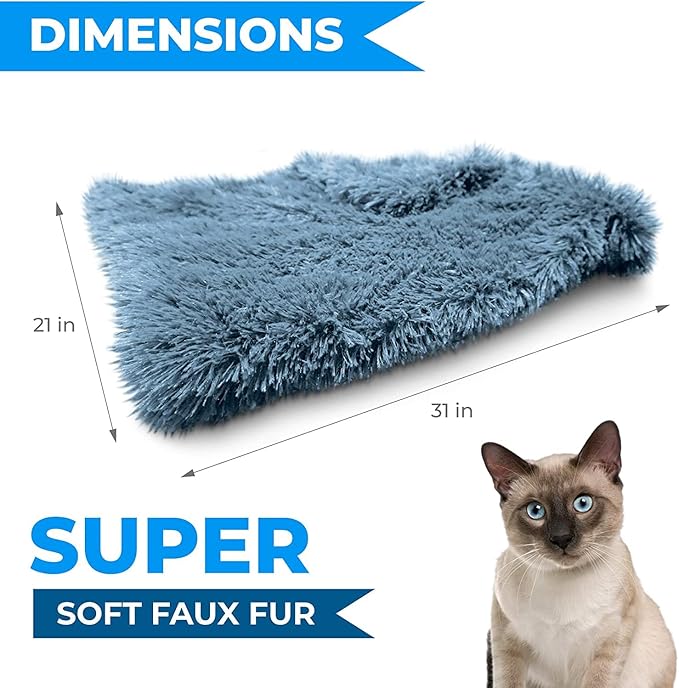 Whiskers & Friends Cat Calming Blanket, Cat Blanket Indoor Cat, Self Warming Pet Blanket Dog Cat Couch, Dog Blanket Small Dog, Kitten Blanket, Dog Throw Blanket - 31 in X 21 in