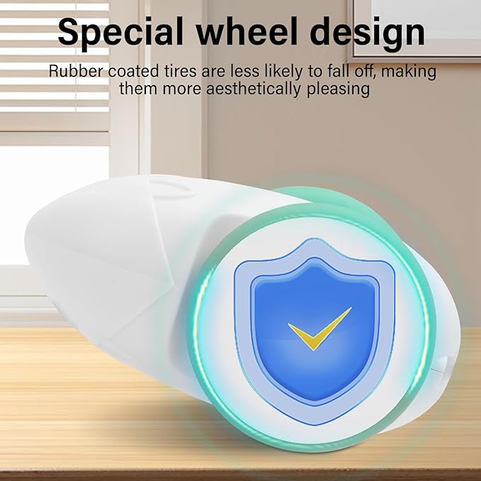 Robot Mouse Cat Toy for Indoor Cats,Automatic Cat Mouse Toy with LED Light,Smart Sensing Moving Electric Cat Toys with Replaceable Feather,Simulated Mouse Calls,USB Rechargeable