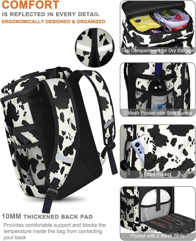 Capolo 36/45 Cans Cooler Backpack Insulated Waterproof for Women Men Lunch Backpack Coolers Leak Proof Soft Cooler Bags