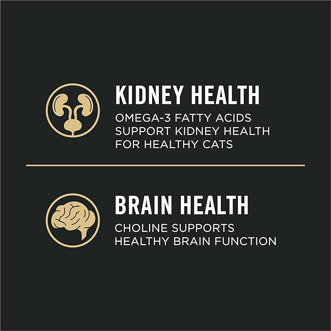 Purina Pro Plan Vital Systems Turkey Wet Cat Food Pate 4-in-1 Brain, Kidney, Digestive and Immune Formula - (Pack of 24) 3 oz. Cans