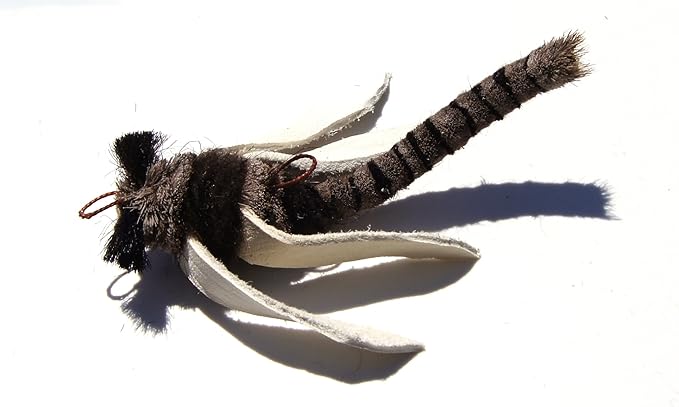 Dragonfly Refill/Attachment Cat Toy - Natural Buffalo/Deer: Fits Wildcat and Popular Bird and Mouse Type Wands/Poles