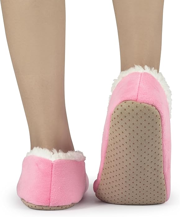 BenSorts Fuzzy Slipper Socks for Women Funny House Slippers with Grips