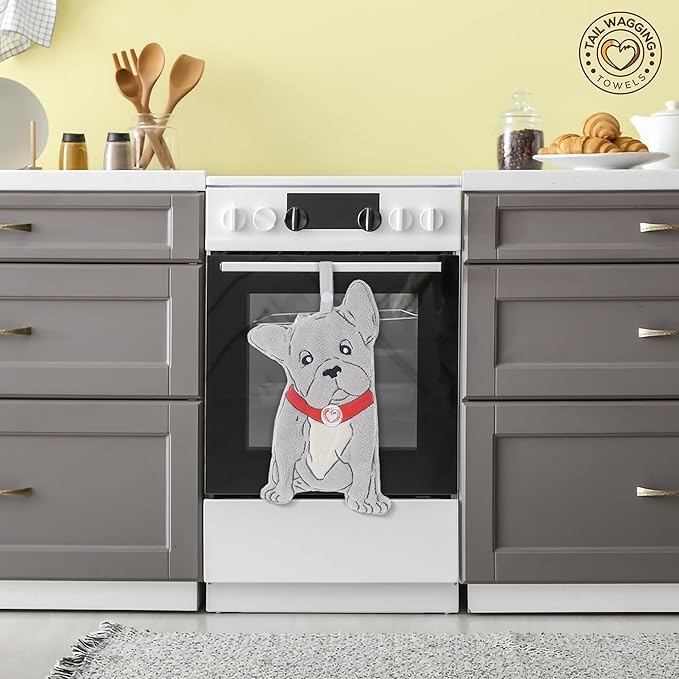 Cute Dog Shaped Hand Towels - Funny Towels for Towels for Bathroom or Kitchen Decor Ultra-Soft Absorbent