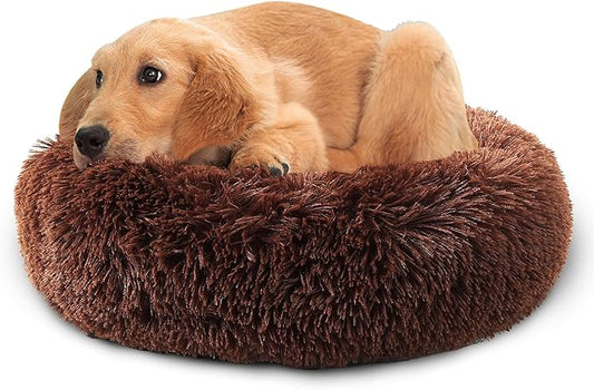 Dog Bed Comfiest Indoor Calming Waterproof Bedding Washable Fluffy Chew Proof Self Warming Cozy for Small Pets at Home