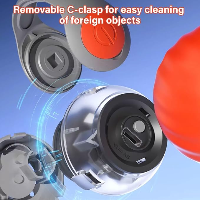 Interactive Cat Ball Toy with Feather, Speedy Tail 2.0 cat Toys, Smart Cat Toys Ball for Indoor Cats, Motion Activated Automatic Cat Toy Ball, USB Rechargeable Cat Toys, Orange