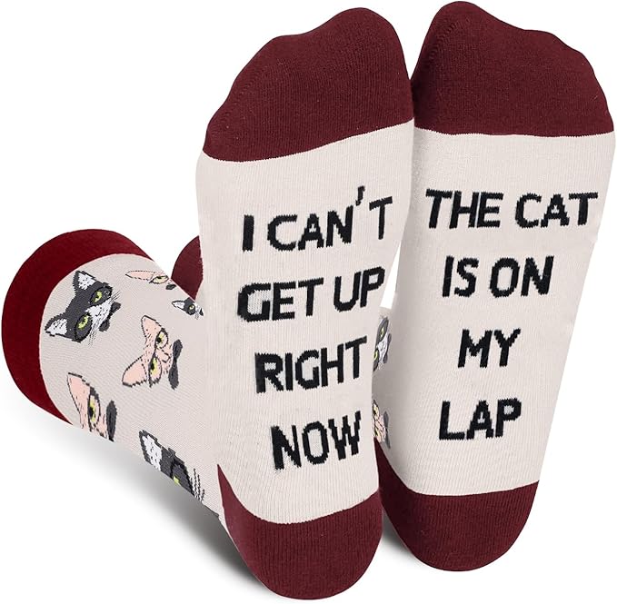 AGRIMONY Funny Cat Dog Socks for Women Teen Girls-Animal Novelty Cute Socks-Mothers Day Cat Dog Mom Gifts Stocking Stuffers
