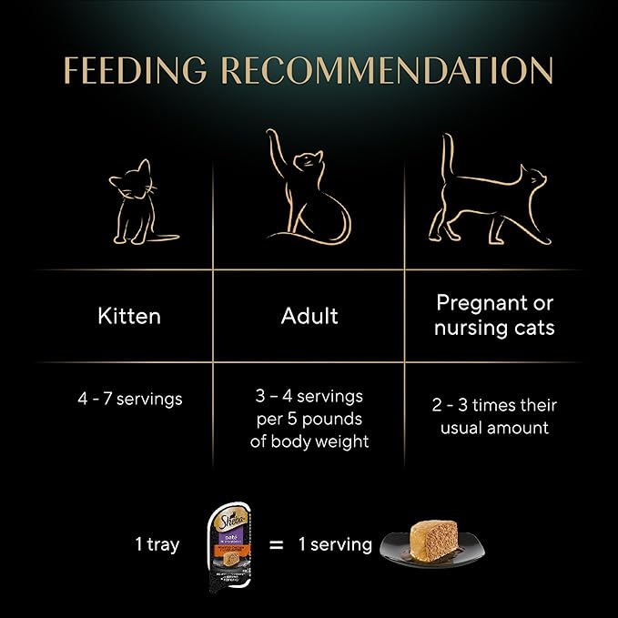 Sheba Perfect Portions Wet Cat Food Pate Roasted Chicken and Liver Entree, 2.6 oz. Twin-Pack Trays (24 Count, 48 Servings)