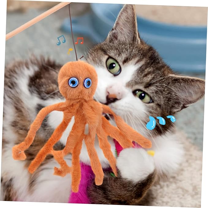 FOMIYES 2pcs Interactive Cat Toys Indoor Cat Teasing Cat Fishing Pole Stick Playset Indoor Cats Kitten Teaser Toy