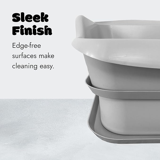 2-Pack Mr. Catman Wood & Pine Pellet Cat Sifting Litter Box Kitty Litter System, Sifter Pan & Extra-Large 7-Day Waste Storage Tray - Less Tracking, Easy Clean, Non-Stick, Odor Control, Anti-Leakage