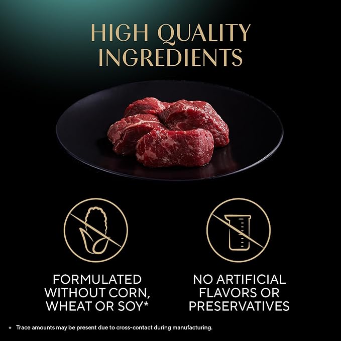 Sheba Perfect Portions Paté Adult Wet Cat Food Trays (24 Count, 48 Servings), Tender Beef Entrée, Easy Peel Twin-Pack Trays