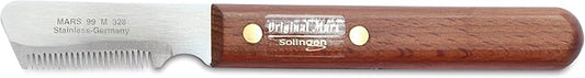 Mars Coat King Professional Dog Stripping Knife Grooming Tool, Medium Slant Tooth with Tapered Edge, Right-Handed