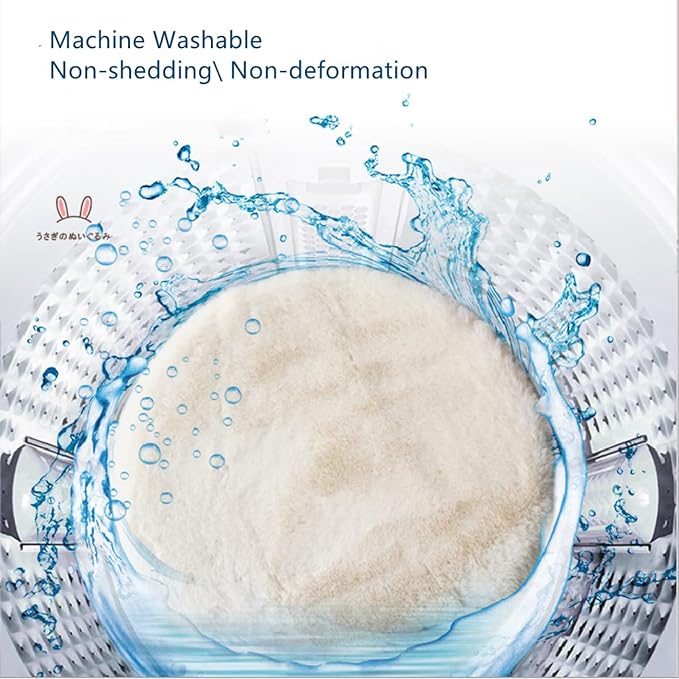 SHENGOCASE 2-Pack 16" x 23.6" Faux Rabbit Fur Cat Dog Bed Cushion, Soft and Non-Shedding